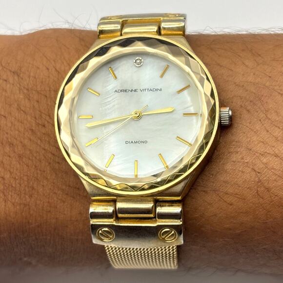 Vintage Gold Adrienne Vittadini Watch - Picture 1 of 5